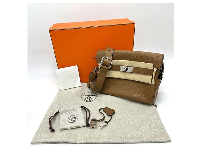 Hermès Borsa Kelly Messenger PM Hermes Marrone - vista 18
