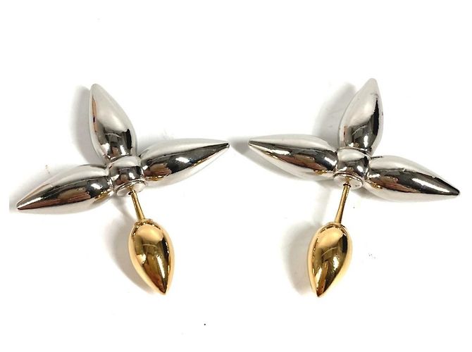 Louis Vuitton Ohrringe Louisette Silber Golden - Ansicht 5