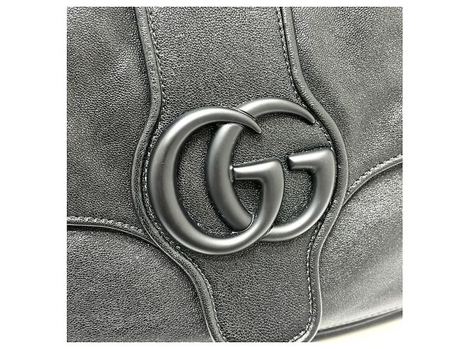 Borsa Gucci GG Marmont Flap Bag Nero - vista 4