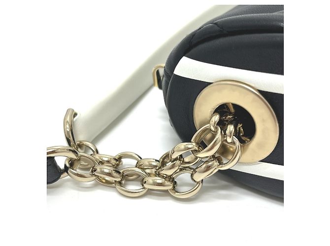 Borsa Hobo Christian Dior Cannage Vibe Nero Bianco - vista 6