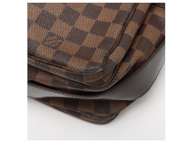 Borsa a tracolla in pelle Louis Vuitton Damier Naviglio Damier ebene - vista 14