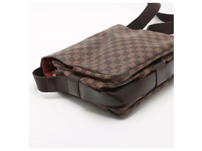 Borsa a tracolla in pelle Louis Vuitton Damier Naviglio Damier ebene - vista 4