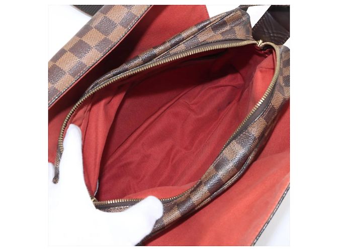 Borsa a tracolla in pelle Louis Vuitton Damier Naviglio Damier ebene - vista 6