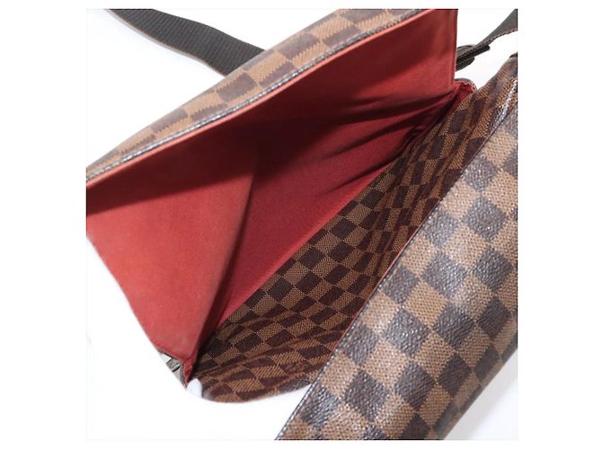Borsa a tracolla in pelle Louis Vuitton Damier Naviglio Damier ebene - vista 8