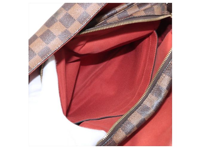 Borsa a tracolla in pelle Louis Vuitton Damier Naviglio Damier ebene - vista 9