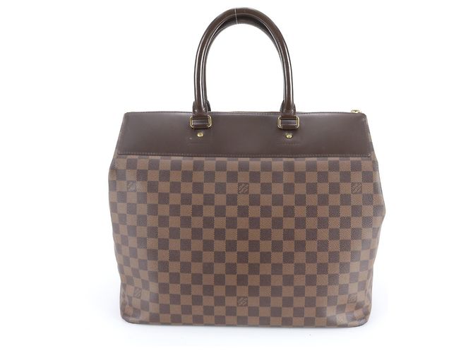 Borsa Louis Vuitton Damier Greenwich PM Marrone - vista 3