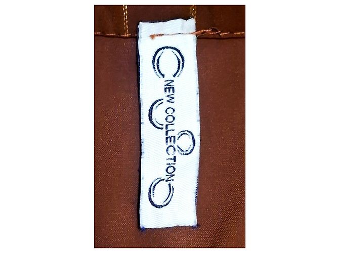 Autre Marque Camicetta Marrone a Righe Dorate D'oro - vista 2