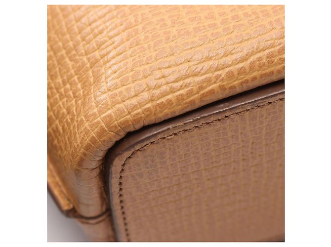Borsa a mano in pelle beige Loewe - vista 7