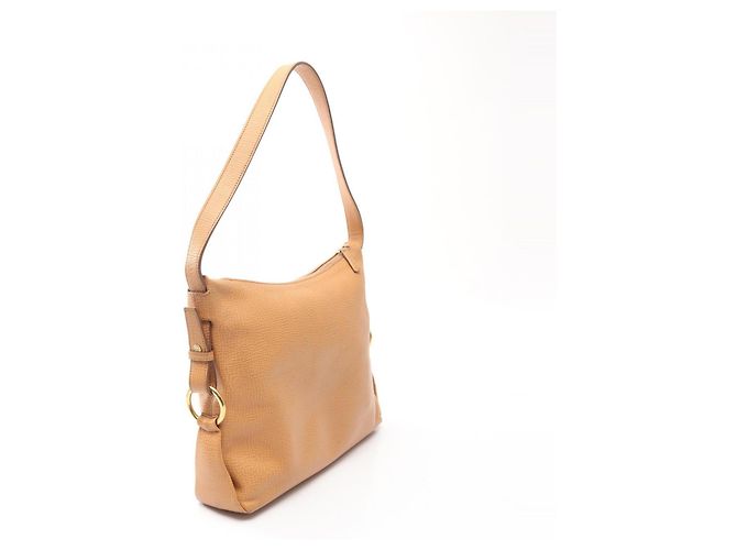 Borsa a tracolla in pelle beige Loewe - vista 2