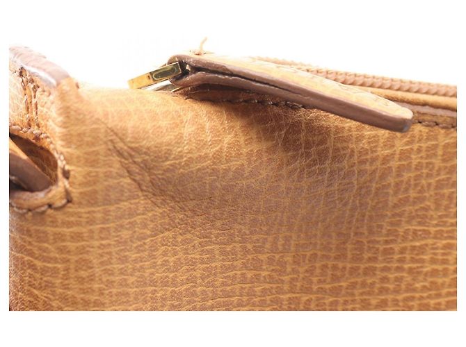 Borsa a tracolla in pelle beige Loewe - vista 7