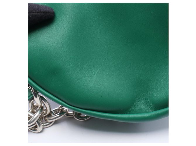 Bottega Veneta The Chain Pouch Mini - Marsupio in pelle verde - vista 5
