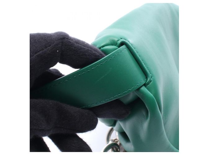 Bottega Veneta The Chain Pouch Mini - Marsupio in pelle verde - vista 7