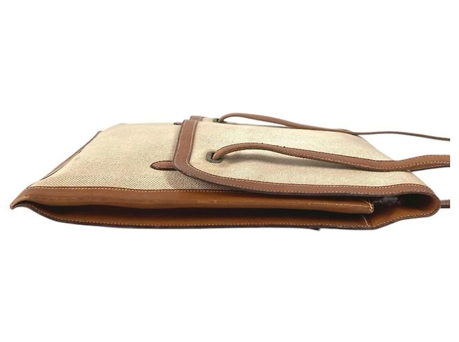 Hermès Hermes Vintage Flap Bag Braun Beige - Ansicht 11