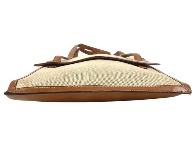 Hermès Hermes Vintage Flap Bag Braun Beige - Ansicht 13