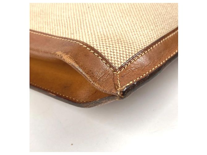 Hermès Hermes Vintage Flap Bag Braun Beige - Ansicht 15