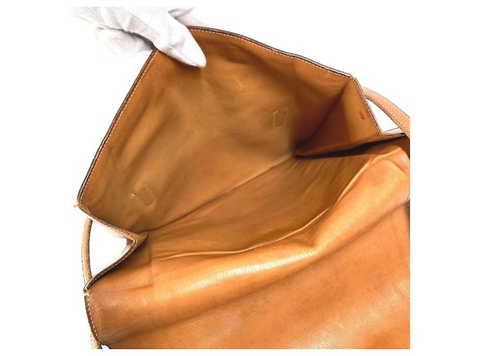 Hermès Hermes Vintage Flap Bag Braun Beige - Ansicht 5