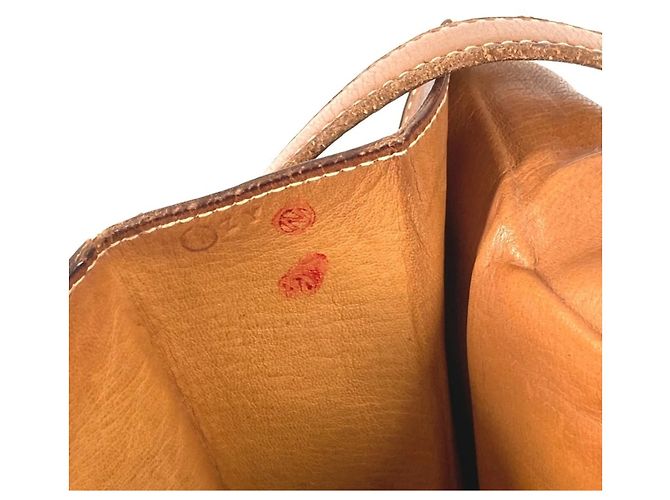 Hermès Hermes Vintage Flap Bag Braun Beige - Ansicht 6