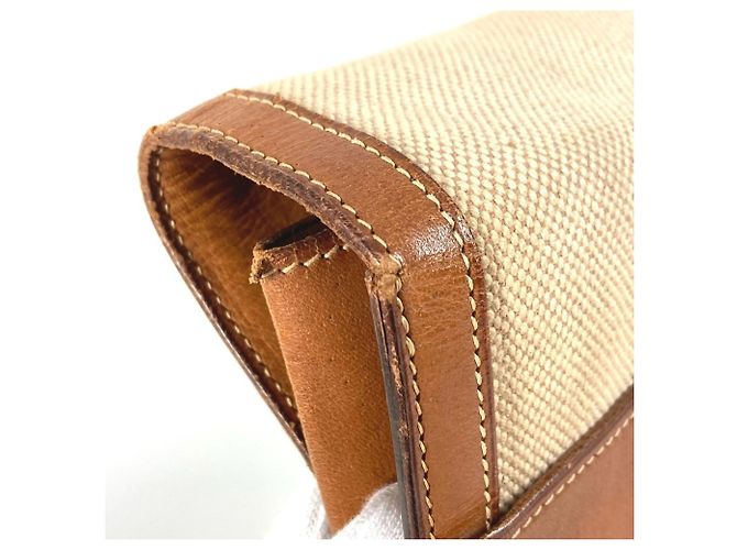 Hermès Hermes Vintage Flap Bag Braun Beige - Ansicht 8