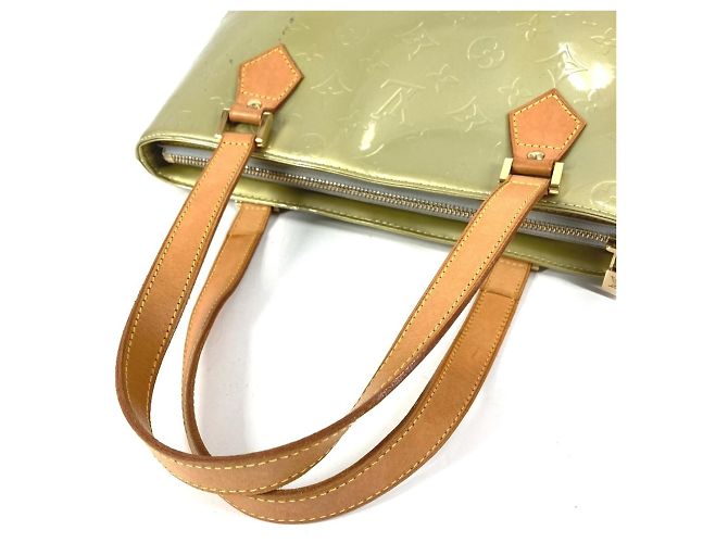 Borsa a Spalla Louis Vuitton Monogram Vernis Houston Marrone Grigio - vista 13