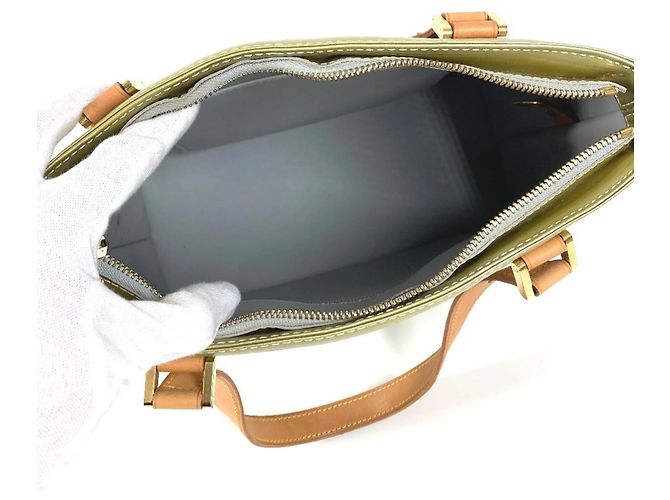 Borsa a Spalla Louis Vuitton Monogram Vernis Houston Marrone Grigio - vista 17