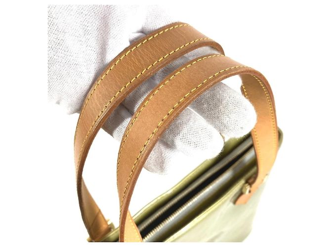 Borsa a Spalla Louis Vuitton Monogram Vernis Houston Marrone Grigio - vista 6