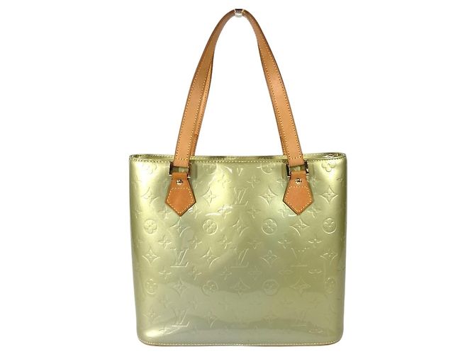 Borsa a Spalla Louis Vuitton Monogram Vernis Houston Marrone Grigio - vista 7