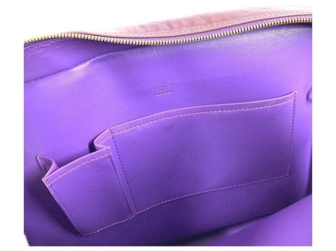 Borsa Louis Vuitton Monogram Vernis Sutton Porpora - vista 10