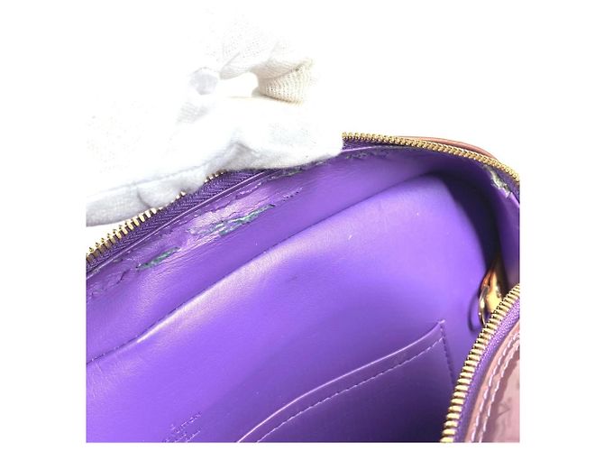 Borsa Louis Vuitton Monogram Vernis Sutton Porpora - vista 11