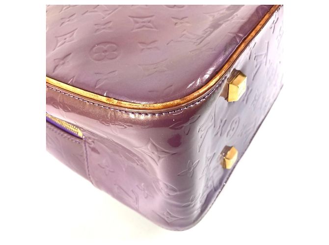 Borsa Louis Vuitton Monogram Vernis Sutton Porpora - vista 15