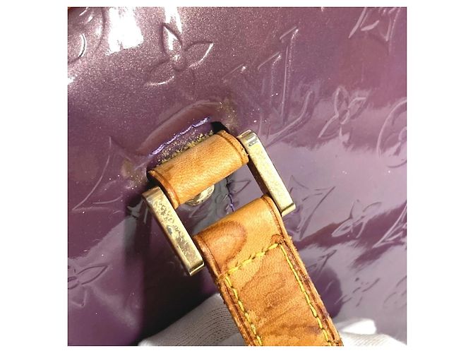 Borsa Louis Vuitton Monogram Vernis Sutton Porpora - vista 17
