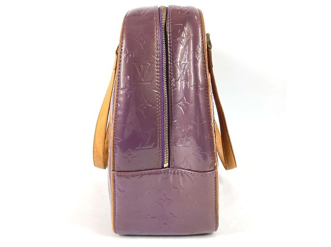 Borsa Louis Vuitton Monogram Vernis Sutton Porpora - vista 4