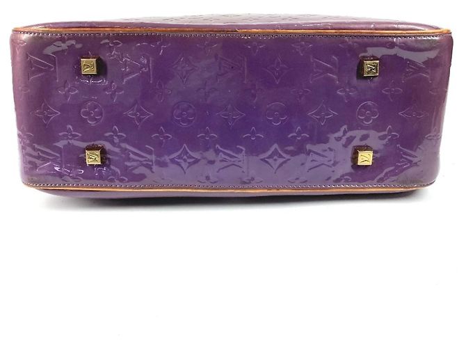 Borsa Louis Vuitton Monogram Vernis Sutton Porpora - vista 5