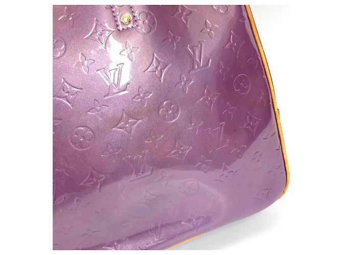 Borsa Louis Vuitton Monogram Vernis Sutton Porpora - vista 6