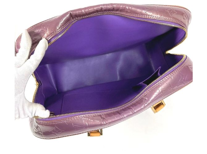 Borsa Louis Vuitton Monogram Vernis Sutton Porpora - vista 9