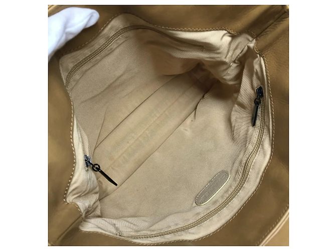 Chanel Vintage Logo Schultertasche Beige - Ansicht 13