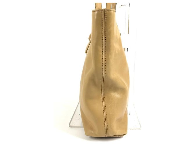 Chanel Vintage Logo Schultertasche Beige - Ansicht 4