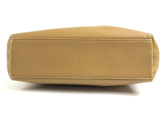 Chanel Vintage Logo Schultertasche Beige - Ansicht 5