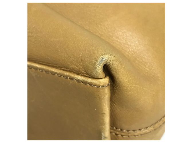 Chanel Vintage Logo Schultertasche Beige - Ansicht 6