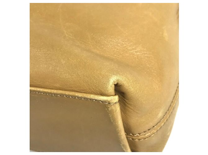 Chanel Vintage Logo Schultertasche Beige - Ansicht 8