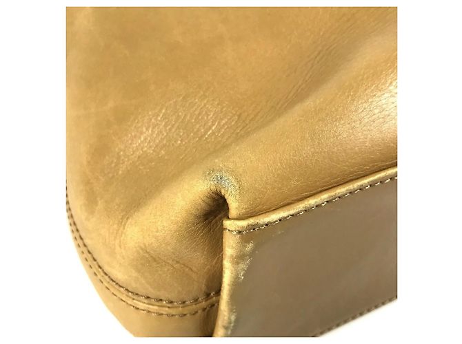 Chanel Vintage Logo Schultertasche Beige - Ansicht 9