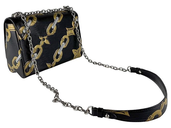 Louis Vuitton Epi Leder Schultertasche Schwarz - Ansicht 10