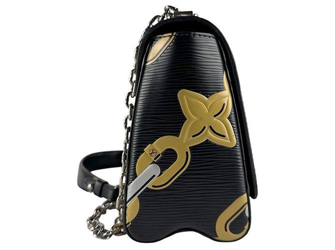Louis Vuitton Epi Leder Schultertasche Schwarz - Ansicht 2