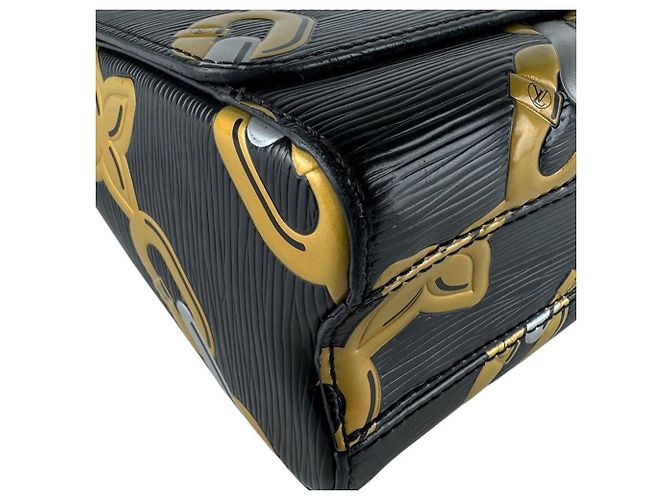 Louis Vuitton Epi Leder Schultertasche Schwarz - Ansicht 8