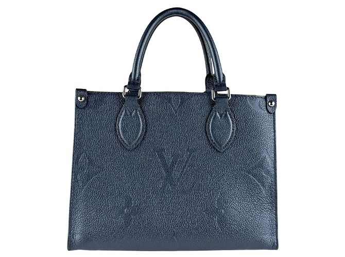 Borsa Louis Vuitton Monogram Empreinte Blu - vista 3