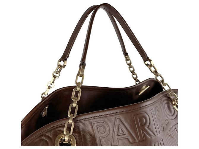 Borsa a tracolla in pelle marrone Louis Vuitton - vista 10