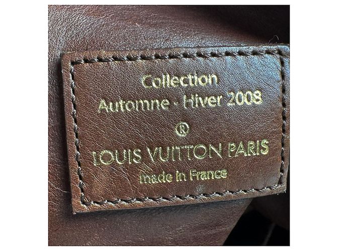Borsa a tracolla in pelle marrone Louis Vuitton - vista 12