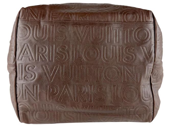 Borsa a tracolla in pelle marrone Louis Vuitton - vista 4