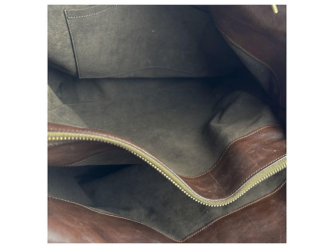 Borsa a tracolla in pelle marrone Louis Vuitton - vista 5