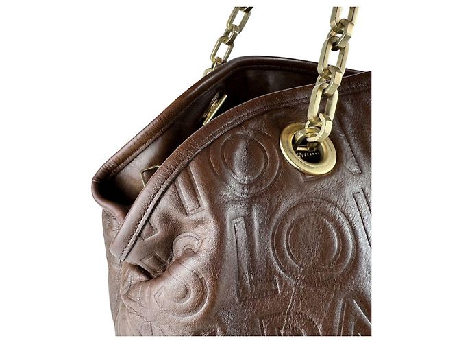Borsa a tracolla in pelle marrone Louis Vuitton - vista 6