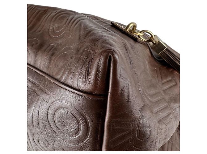 Borsa a tracolla in pelle marrone Louis Vuitton - vista 9